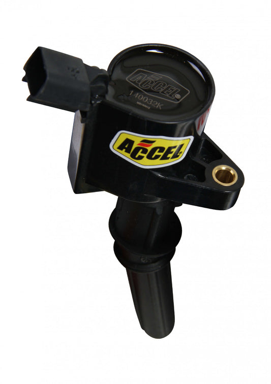ACCEL Ignition Coil - SuperCoil - 1998-2008 Ford 4.6L/5.4L/6.8L 2-valve modular engines - Black -Individual 140032K