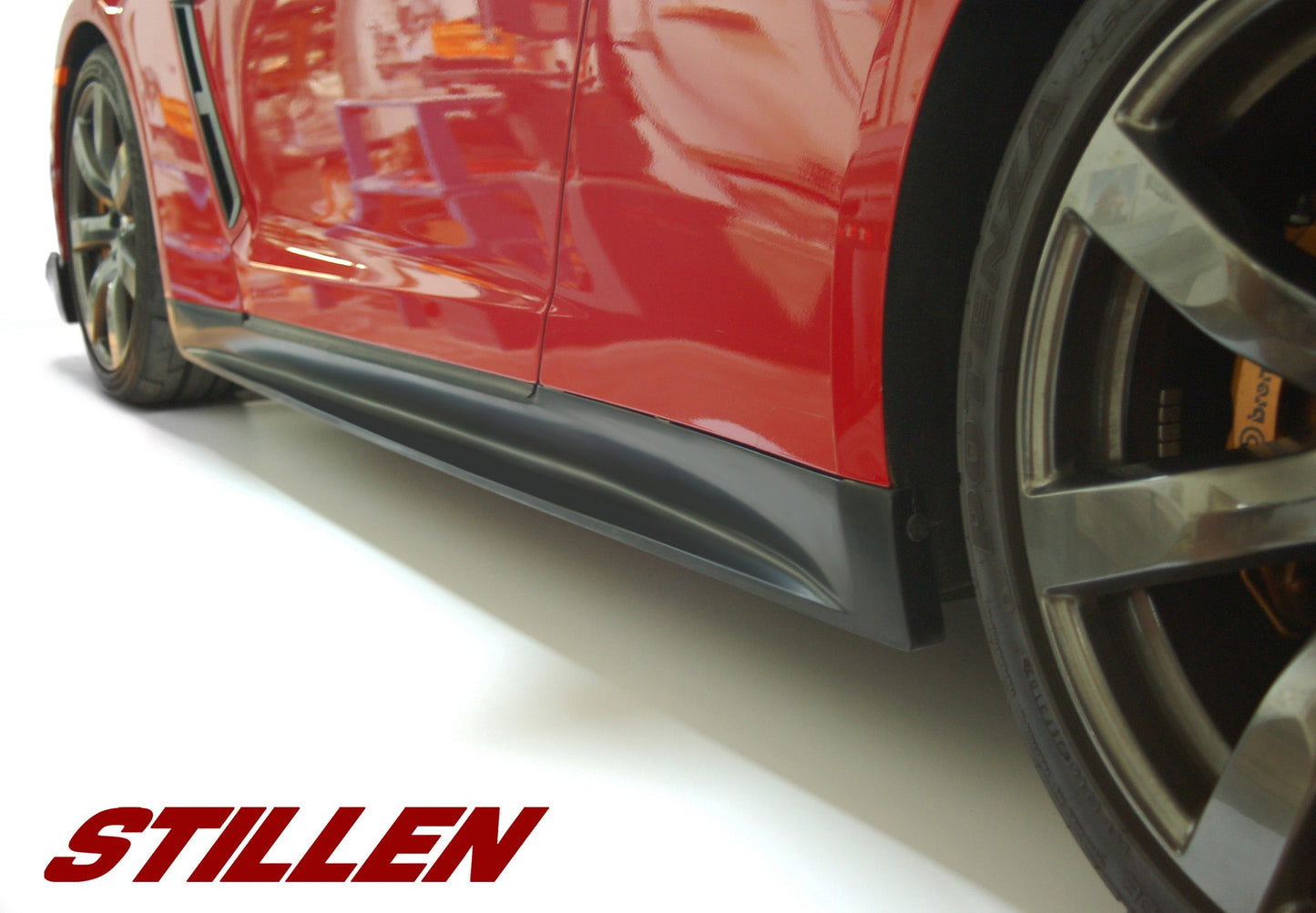 Stillen 2009-2015 Nissan GT-R [R35] Aero Side Skirts (Urethane) - GTRKB12829