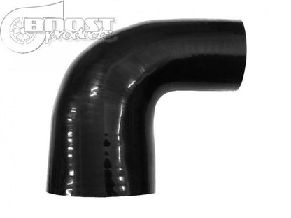 BOOST products Silicone Reducer Elbow 90 Degrees, 63,5 - 57mm (2-1/2" - 2-1/4") ID, Black '3259063557