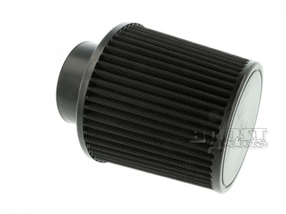 BOOST products Universal Air Filter 70mm (2-3/4") ID Connection, 127mm (5") Length, Black IN-LU-127-070