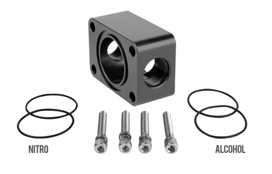 Aeromotive Distribution Block, Spur Gear Pump, 2x AN-08 11739