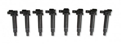 ACCEL Ignition Coils - 1998-2010 Toyota, 4.7L/Lexus 4.3L, V8 Engines, 8-Pack, Black 140083K-8