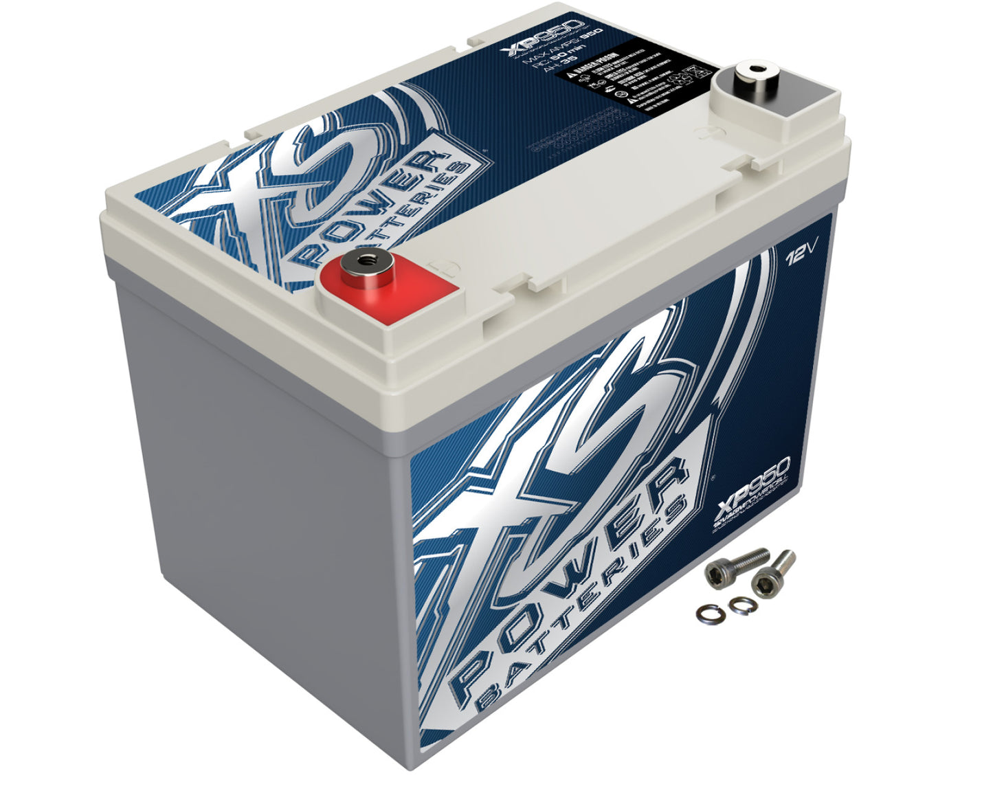 XS Power Batteries 12V AGM XP Series Supplemental Batteries - M6 Terminal Bolts Included 950 Max Amps XP950