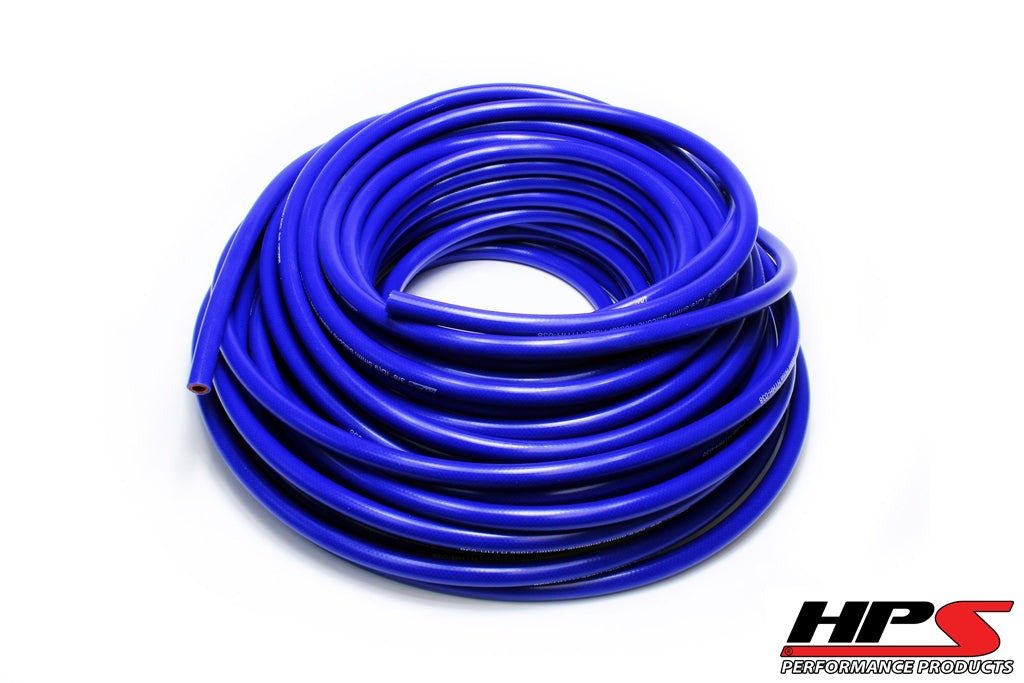 Silicone Heater Hose Tubing High Temp 1-ply Reinforced 1" ID 100 Feet Roll Blue