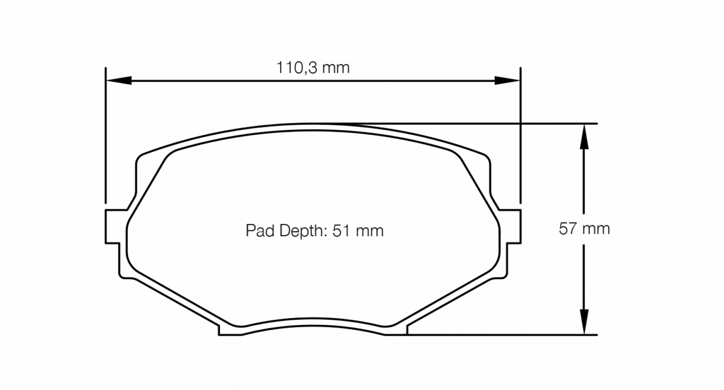 PAGID Racing Pagid Mazda Miata MX-5 NB RSL29 Front Brake Pads 8127-RSL29