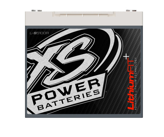 XS Power Batteries Lithium Racing 12V Batteries - M6 Terminal Bolts Included 3840 Max Amps Li-S5100R