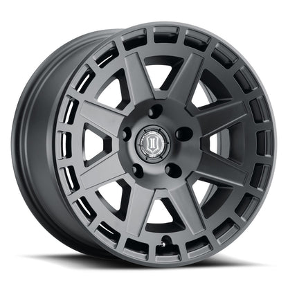 ICON Alloys COMPASS SAT BLK - 17 X 8.5 / 6X5.5 / 0MM / 4.75" BS 3217858347SB