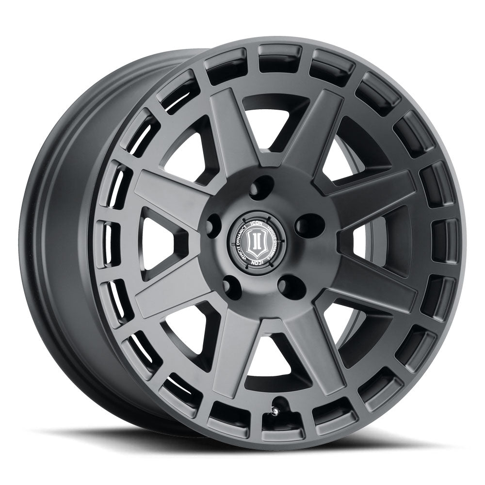 ICON Alloys COMPASS SAT BLK - 17 X 8.5 / 5X5 / -6MM / 4.5" BS 3217857345SB