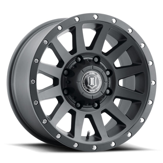 ICON Alloys COMPRESSION HD SAT BLK‚Äö - 18 X 9 / 8 X 6.5 / 12 MM / 5.5" BS 2018908055SB