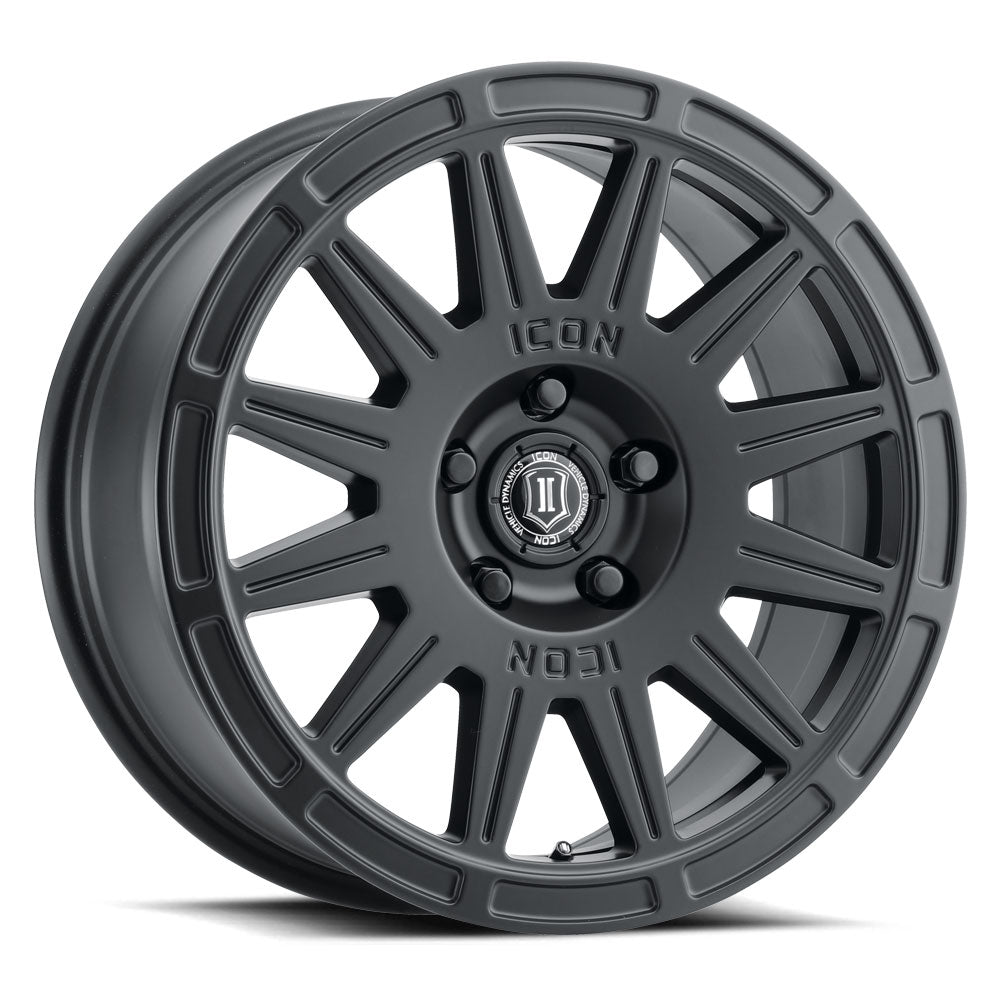 ICON Alloys RICOCHET SAT BLACK - 17 X 8 / 5 X 108 / 38 MM / 6" BS 7017803160SB