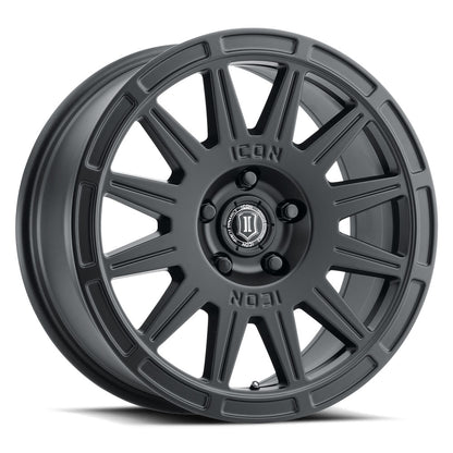 ICON Alloys RICOCHET SAT BLACK - 17 X 8 / 5 X 4.5 / 38 MM / 6" BS 7017806560SB