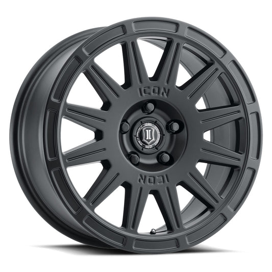 ICON Alloys RICOCHET SAT BLACK - 17 X 8 / 5 X 4.5 / 38 MM / 6" BS 7017806560SB