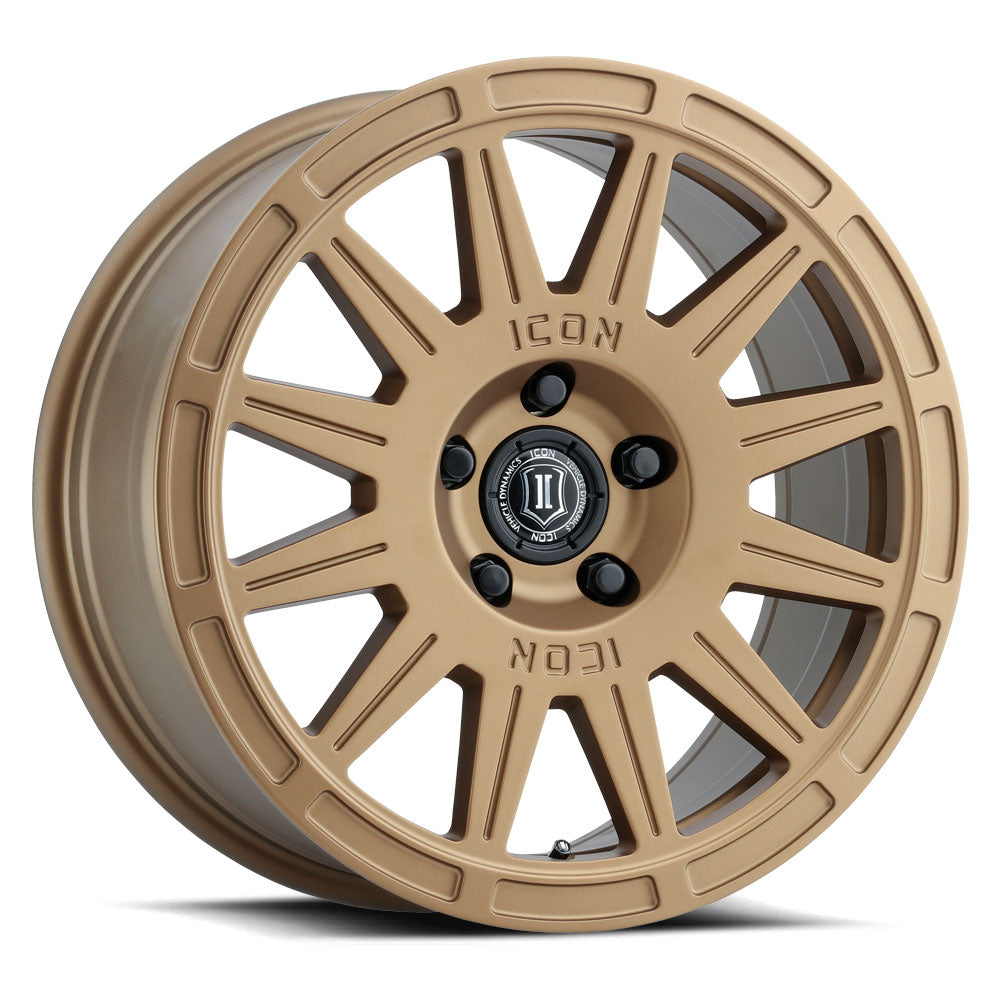 ICON Alloys RICOCHET SAT GOLD - 17 X 8 / 5 X 100 / 38 MM / 6" BS 7017805060SG