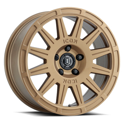 ICON Alloys RICOCHET SAT GOLD - 17 X 8 / 5 X 100 / 38 MM / 6" BS 7017805060SG