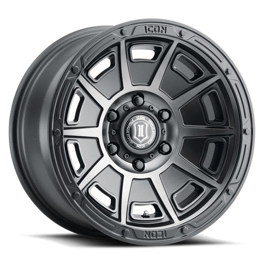 ICON Alloys VICTORY SMK SAT BLACK - 17 X 8.5 / 6X5.5 / 0MM / 4.75" BS 3017858347SSBT