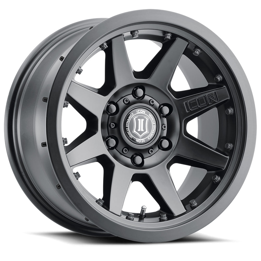 ICON Alloys REBOUND PRO SAT BLK - 17 X 8.5 / 6X5.5 / 25MM / 5.75" BS 21817858357SB