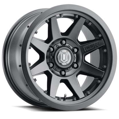 ICON Alloys REBOUND PRO SAT BLK - 17 X 8.5 / 6X5.5 / 0MM / 4.75" BS 21817858347SB