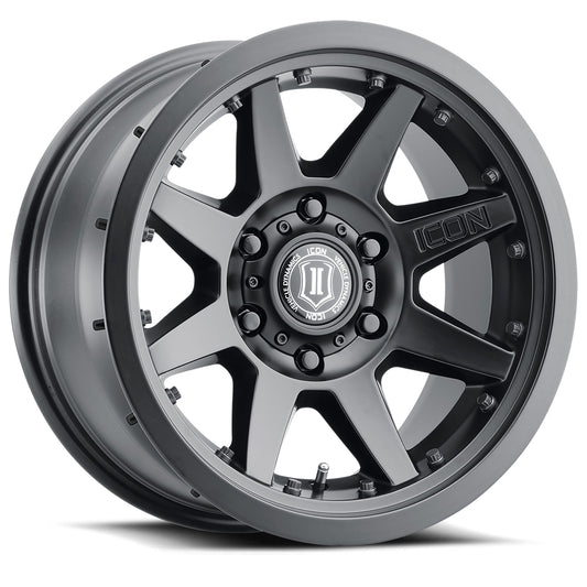 ICON Alloys REBOUND PRO SAT BLK - 17 X 8.5 / 6X5.5 / 25MM / 5.75" BS 21817859057SB