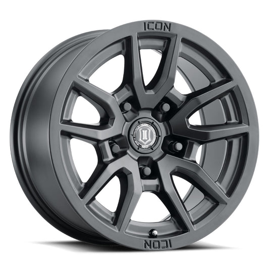 ICON Alloys VECTOR 5 SAT BLK -17 X 8.5 / 5 X 5" / -6MM / 4.5" BS 2617857345SB