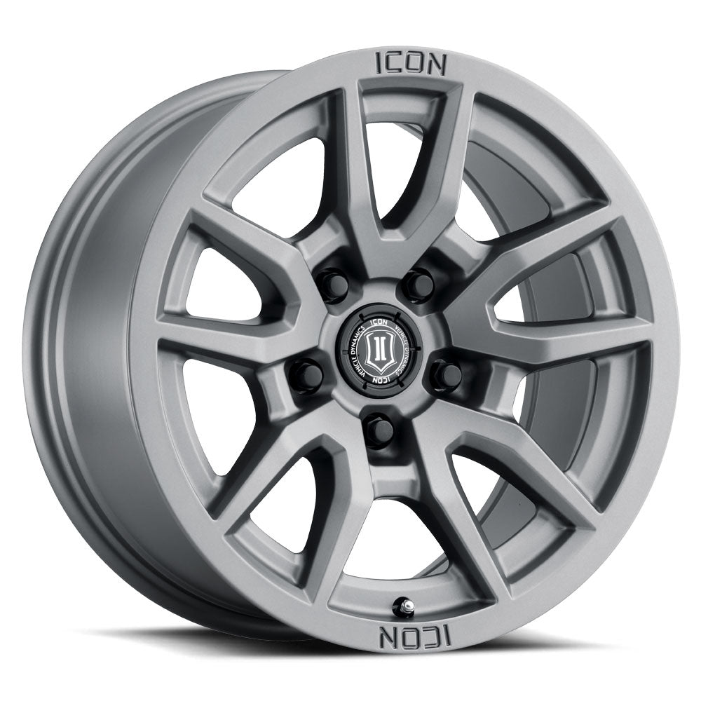 ICON Alloys VECTOR 5 TITANIUM -17 X 8.5 / 5 X 5" / -6MM / 4.5" BS 2617857345TT