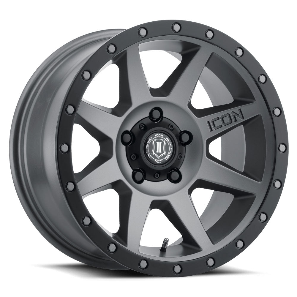 ICON Alloys REBOUND TITANIUM - 17 X 8.5 / 5 X 4.5 / 0MM / 4.75" BS 1817856547TT