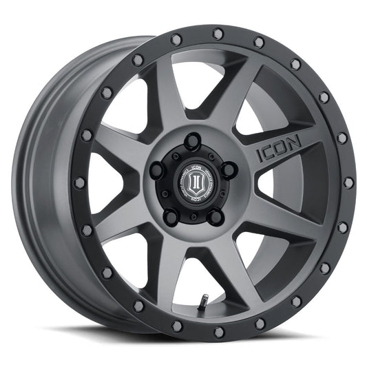 ICON Alloys REBOUND TITANTIUM - 17 X 8.5 / 5 X 5.5 / 0MM / 4.75" BS 1817858547TT
