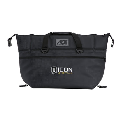 ICON Vehicle Dynamics 24PK CARBON AO COOLER W/STANDARD ICON LOGO 2142-STL-BL/CB-24PK