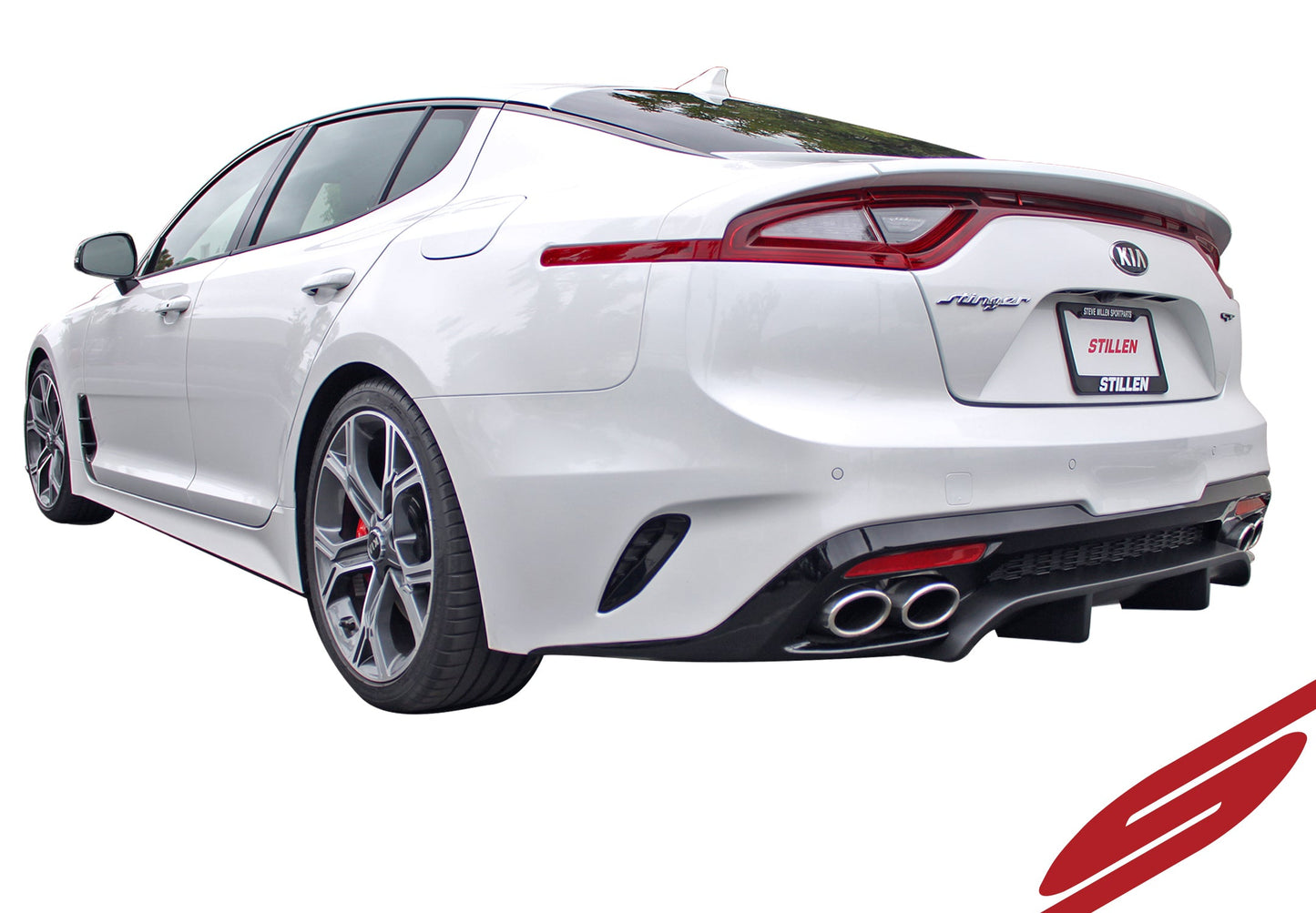 2018-2021 Kia Stinger GT (AWD/RWD 3.3TT) Rear Diffuser [Matte Black] - KB26002MB