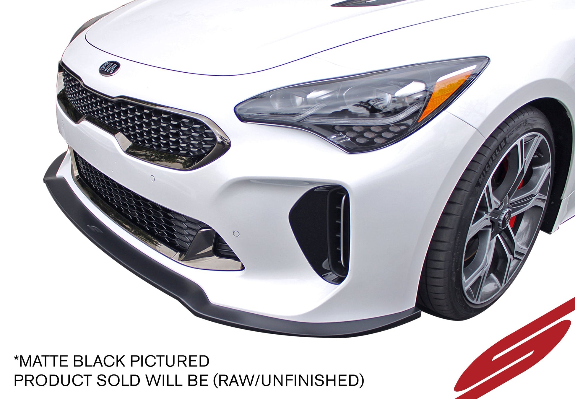 2018-2022 Kia Stinger Front Splitter - AWD/RWD [3.3TT] Unpainted - KB26001