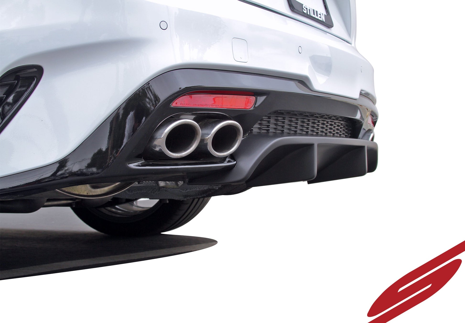 2018-2021 Kia Stinger GT (AWD/RWD 3.3TT) Rear Diffuser [Matte Black] - KB26002MB