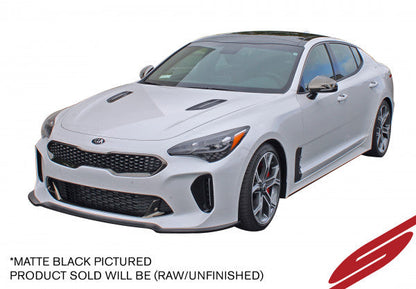 2018-2022 Kia Stinger Front Splitter - AWD/RWD [3.3TT] Unpainted - KB26001