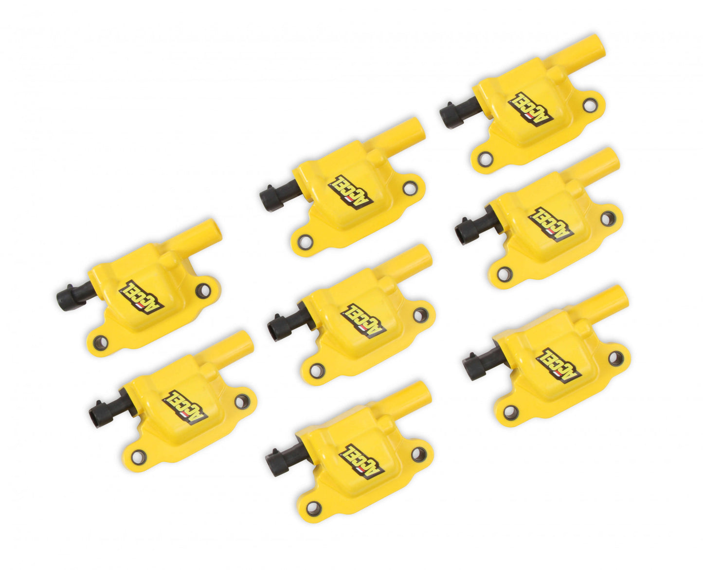 ACCEL Ignition Coils - SuperCoil GM LS2/LS3/LS7 engines, yellow, 8-pack 140043-8
