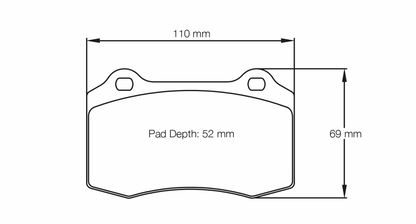 PAGID Racing Pagid Ford Mustang 07-14 RSL29 Rear Brake Pads 8113-RSL29