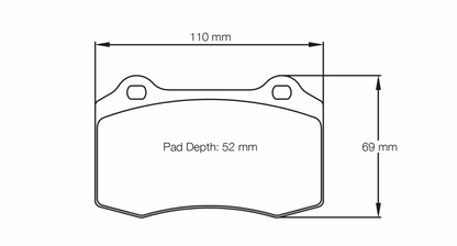 PAGID Racing Pagid Chevrolet Camaro/SS/ZL1/1LE RSL29 Rear Brake Pads 1408-RSL29