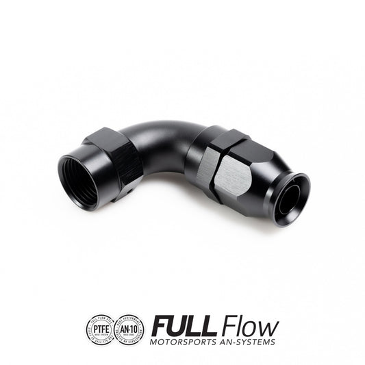 Nuke Performance Full Flow PTFE Hose End Fitting 90 Degree AN-10 810-09-110