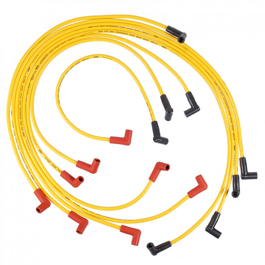 ACCEL Spark Plug Wire Set - Super Stock Graphite Core 8mm - Chevy 5.0/5.7L 1975-82 - Yellow 4050