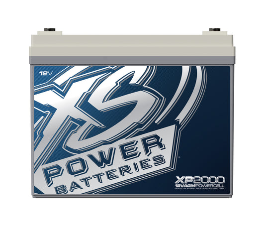 XS Power Batteries 12V AGM XP Series Supplemental Batteries - M6 Terminal Bolts Included 2000 Max Amps XP2000