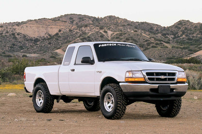 Fabtech 2.5 in. PERF SYS W/PERF SHKS 98-08 FORD RANGER 2WD COIL SPRING FRONT SUSP W/4CYL&3. K2108