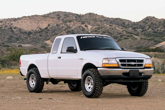 Fabtech 2.5 in. PERF SYS W/PERF SHKS 98-08 FORD RANGER 2WD COIL SPRING FRONT SUSP W/4CYL&3. K2108