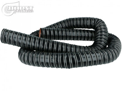 BOOST products Silicone Air Duct Hose 25mm (1") ID, 2m (6') Length, Black IN-KS-025-2B