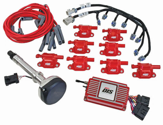 MSD DIS Direct Ignition System Kit - Red '60151