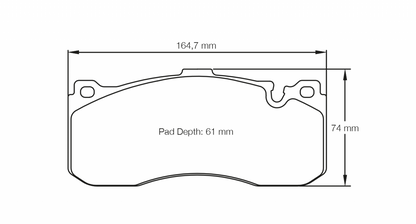 PAGID Racing Pagid BMW	3 Series M-Technic / 135i Front Brake Pads 8084-RSL29