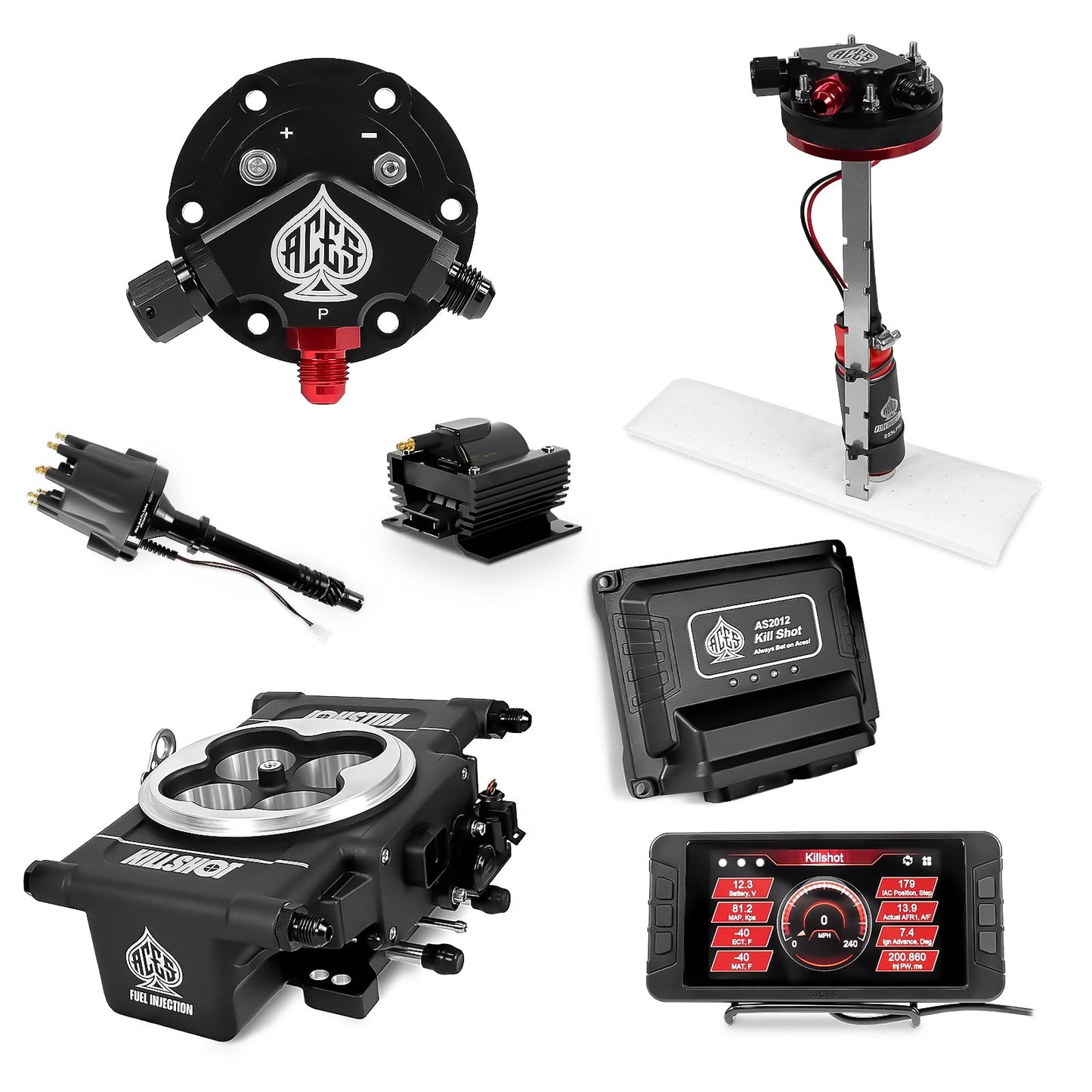 Killshot EFI Master Kits (Black) With Fuel Pump Modules