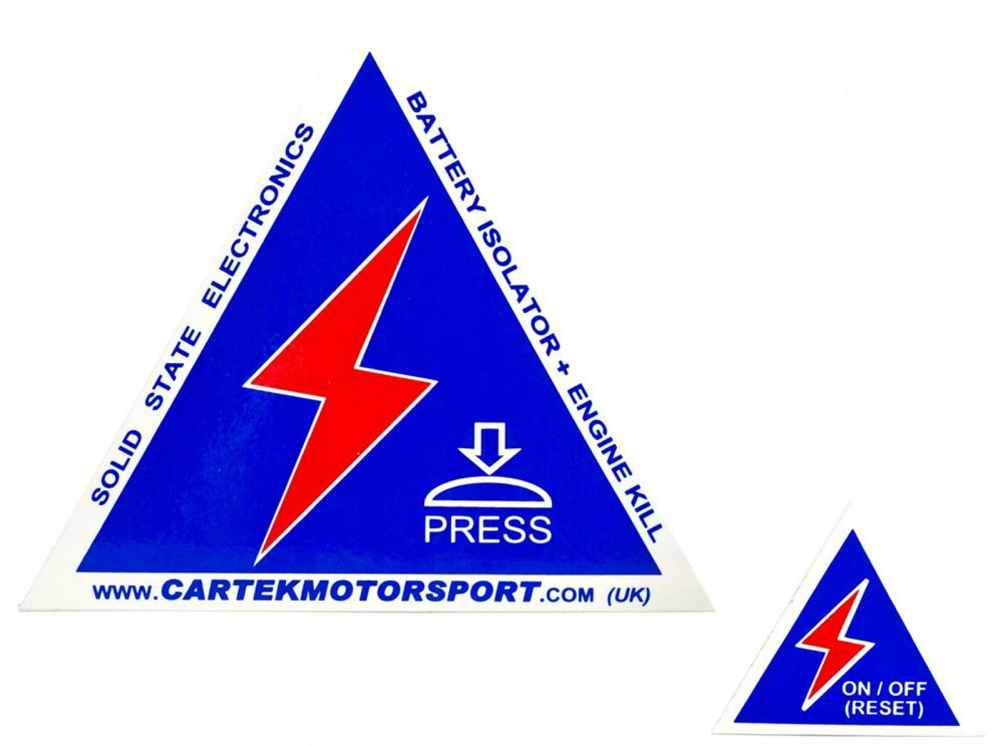 Cartek Battery Isolator Safety Stickers CK-SS-03