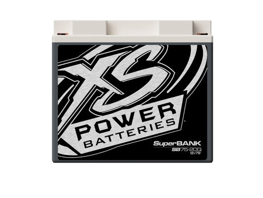 XS Power Batteries 12V Powersports Super Bank Capacitor Modules - M6 Terminal Bolts Included 1500 Max Amps SB75-20Q