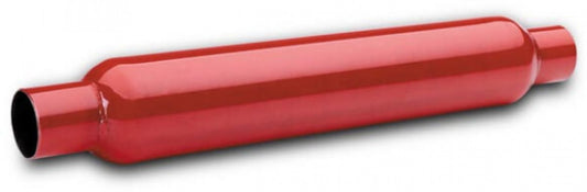 Flowtech Muffler, 2.25" Red Hot Glasspack Exhaust Muffler 50251FLT