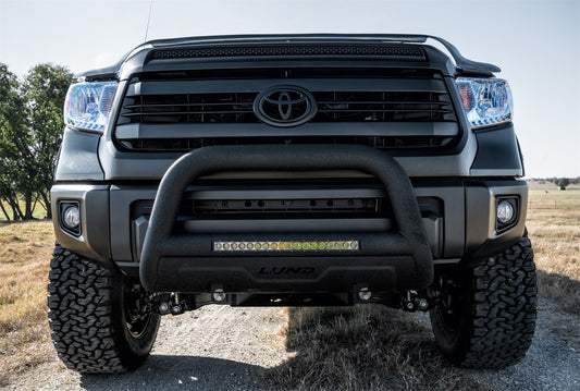 Lund 47121213 Black Bull Bar With Integrated 20 Inch LED Light Bar For 2016-2022 Toyota Tacoma