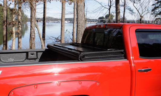 Lund 969259 Hard Fold Truck Bed Tonneau Cover - 2019-2023 Ram 1500; Fits 5.7 Ft. Bed Without Rambox And Multifunction Tailgate