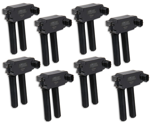 ACCEL Ignition Coil 2005-2020 Gen 3 Chrysler Hemi 5.7L/6.1L/6.2L/6.4L, black, Dual Plug, 8-pack 140038K-8