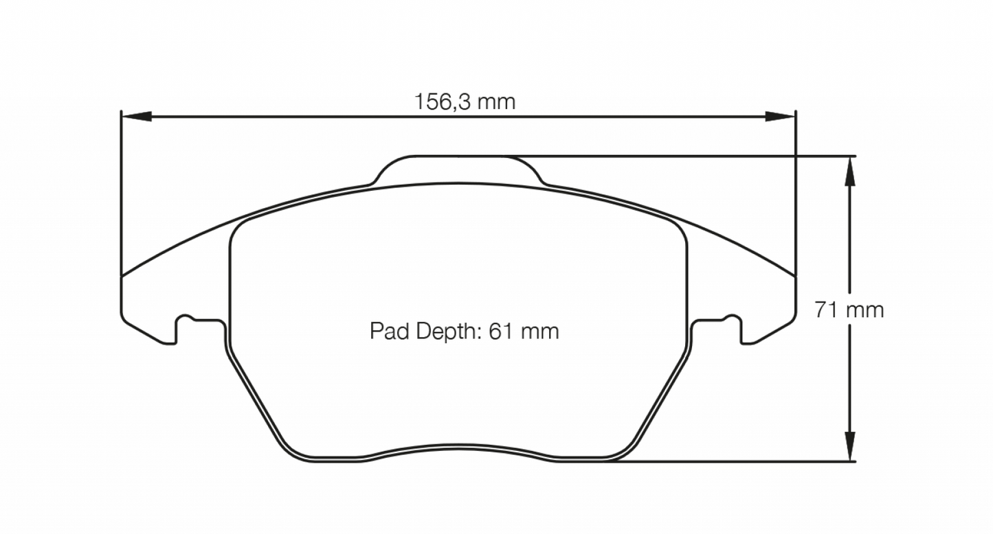 PAGID Racing Pagid VW Gold V/VI Front Brake Pads 8001-RSL29